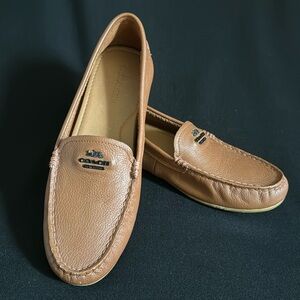 COACH Mary Lock Up Leather Loafers